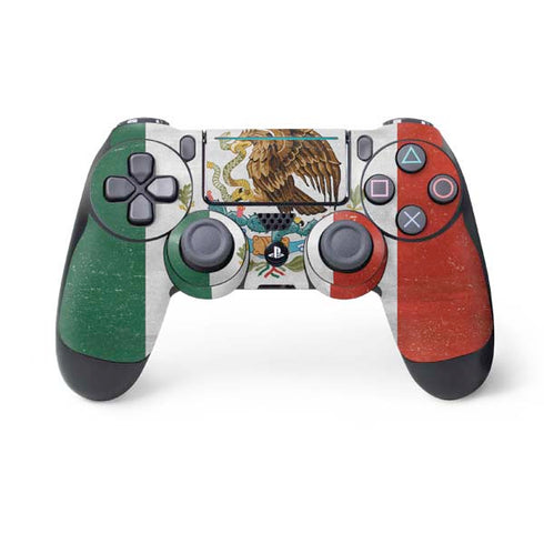 Mexico Flag Distressed PlayStation PS4 Skins